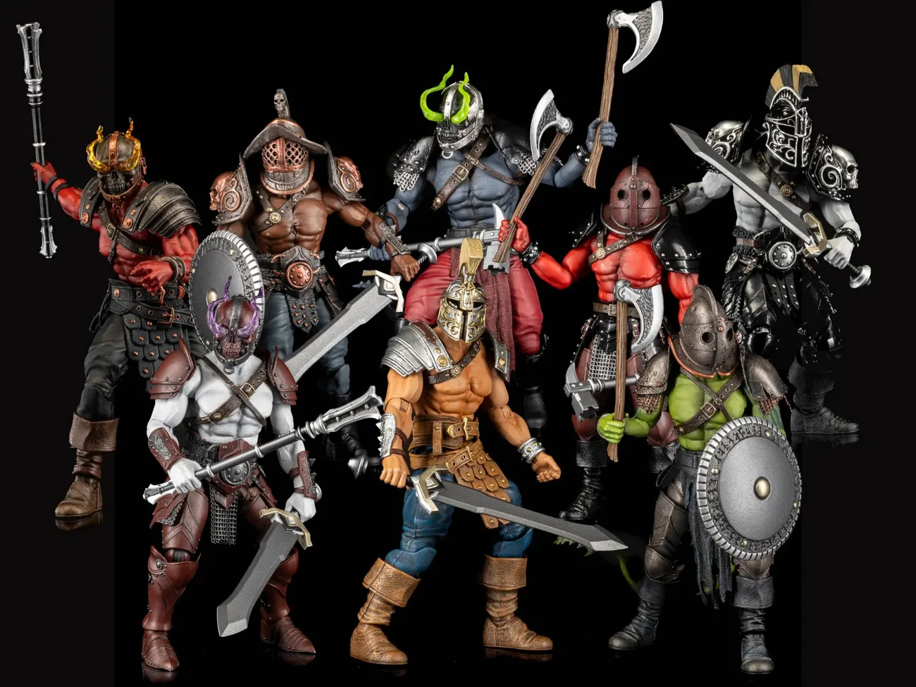 PREORDER】Four Horsemen Mythic Legions Armory Gladiators Pale Demon